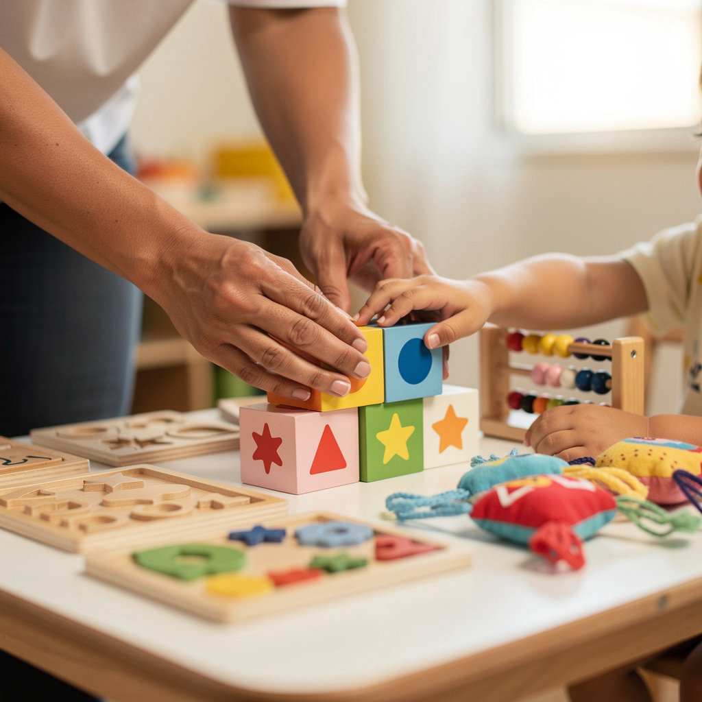 NHA Urban Village 1 Early Learning Academy children engaged in structured educational activities in San Diego